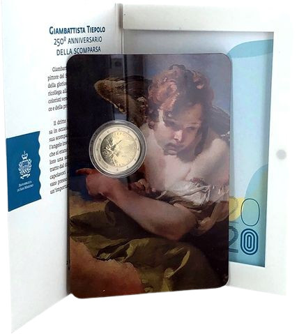 Saint-Marin 2 Euros Commémo. 2020 - 250 ans de la mort de Gianbattista Tiepolo