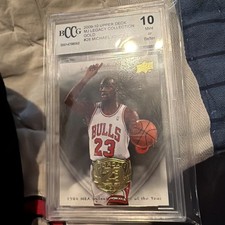 Graded 10 Upper Deck Jordan Legacy Hall of Fame Gold Michael Jordan #28 BCCG 