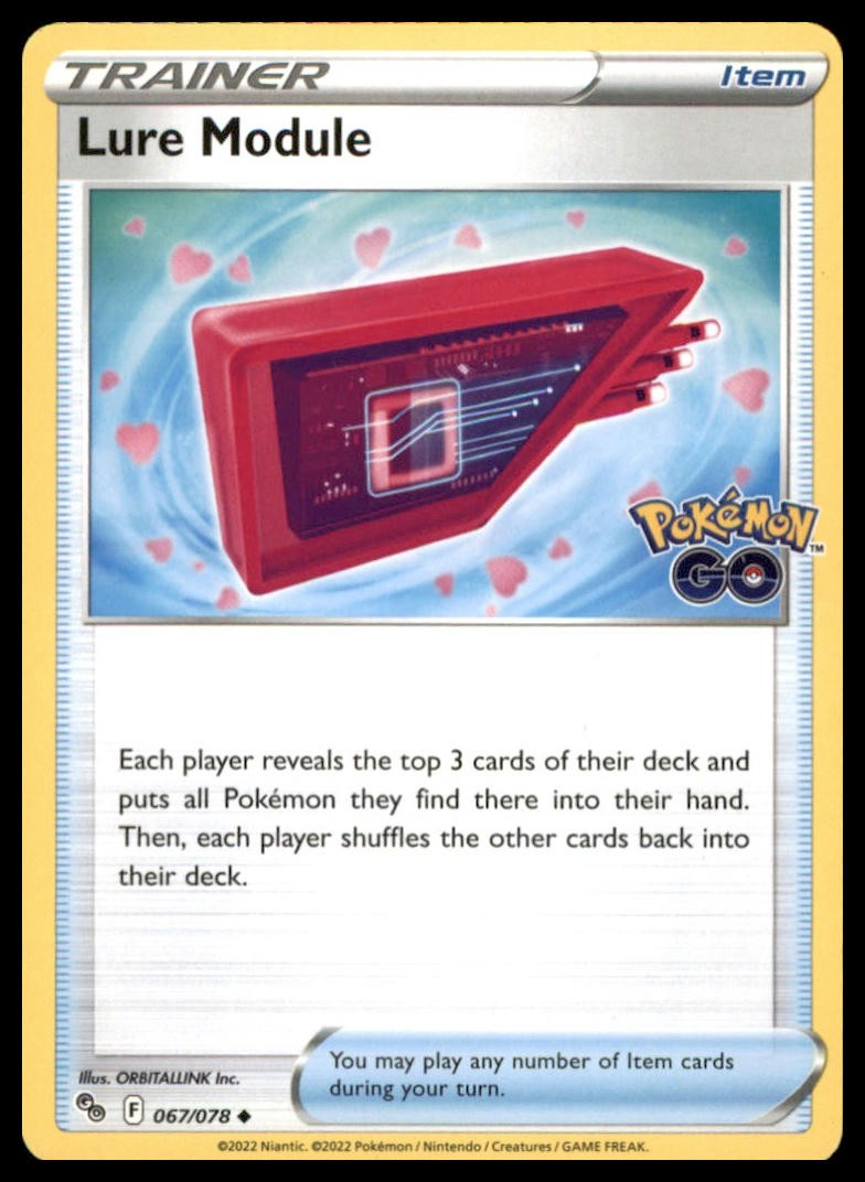 Lure Module 067/078 Uncommon Pokemon GO Pokemon NM