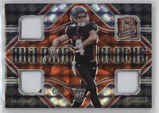 2022 Panini Spectra Building Blocks Neon Orange Prizm 1/10 Desmond Ridder 3hd