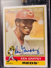 Ken Griffey Sr 2025 Topps Heritage Real One Autograph ROA-KG