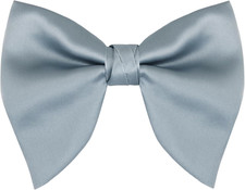 Velvet Pre-tied Adjustable Bow Tie for Men Oversize Formal Solid Tuxedo Bowtie