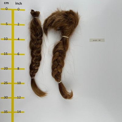 Europäisches EchthaarRohhaare  hellblond mind.100 Gr 30-35cm - 300525161A