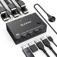 DP KVM Switch 2 PC 2 Monitore DisplayPort 4K ...