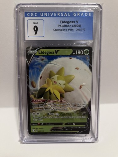 Pokémon TCG Eldegoss V 05/73 Champion's Path Holo Ultra Rare CGC 9 Graded 2020