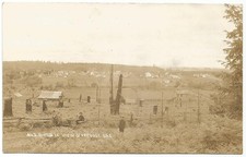 Scappoose Oregon OR Panoramic Birds Eye Town View RPPC Real Photo c.1909