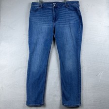 Old Navy Women's Jeans High Rise Straight Leg Medium Wash Blue Size 18