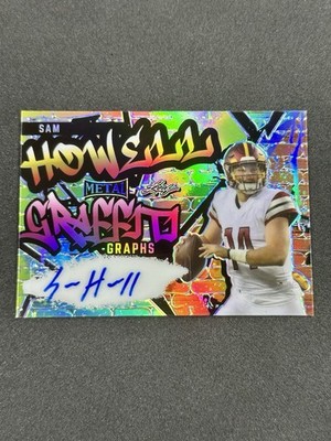 2022 Sam Howell Autograph 6/10 Leaf Metal Graffiti Graphs G-SH1 ROOKIE MINT!