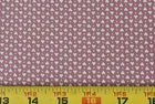 By 1/2 Yd, Vintage, Small White Hearts on Mauve Quilt Cotton, V628