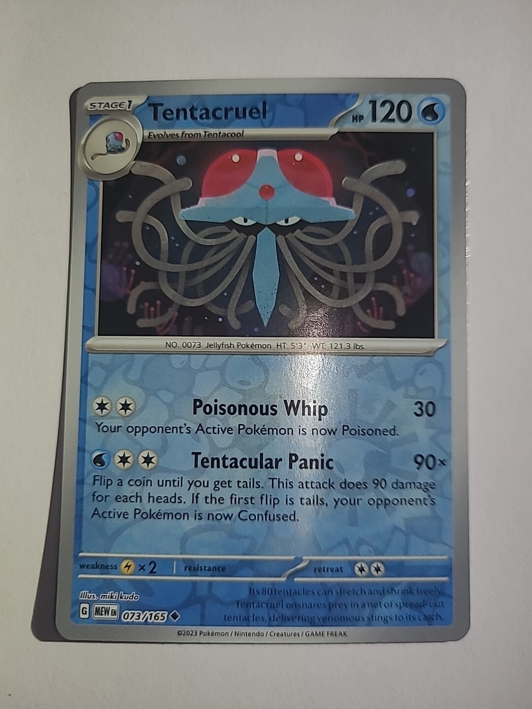 Pokémon - 151 -  Tentacruel 073/165 - Reverse Holo  - NM/M