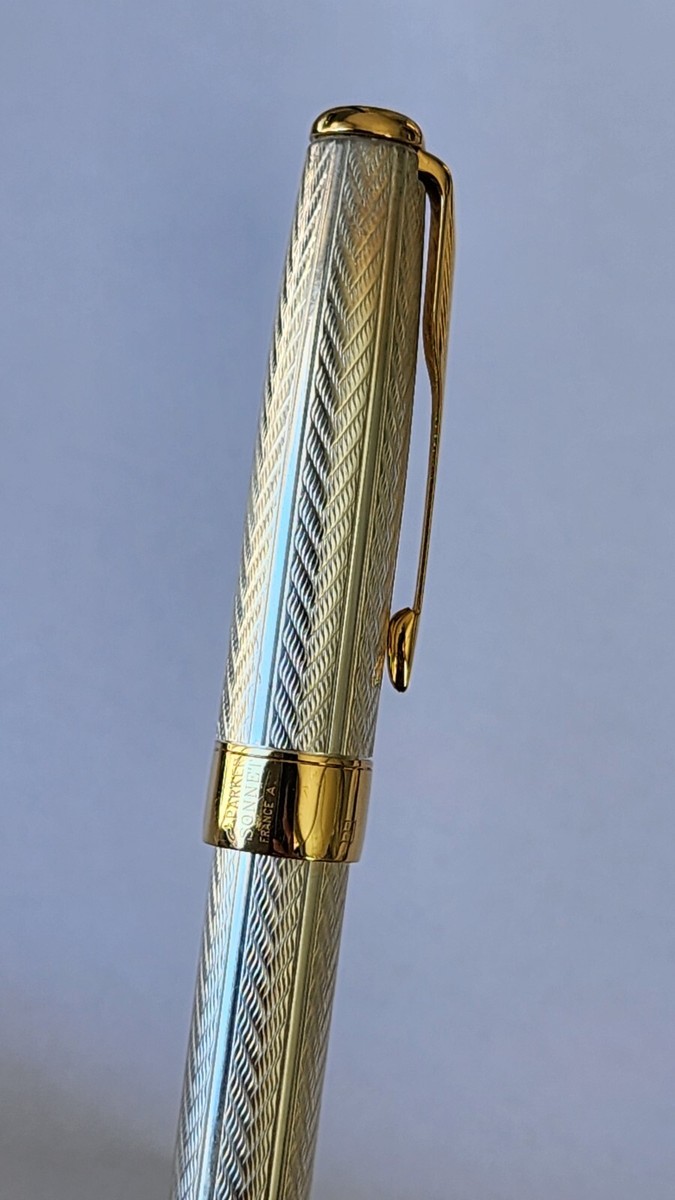 Parker Sonnet France A Fougere 925 Sterling Silver Fountain Pen