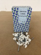 1000 x Alto 5-7mm Round White Cable Clips AL5754 Bulk Buy White Cable Clips