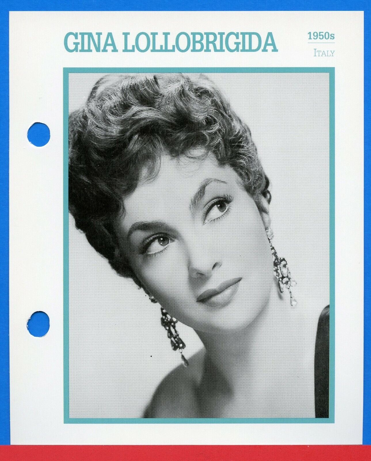 Gina Under blast sales Lollobrigida Italian Film Actress on Star Colle Movie latest 1993