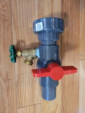 Spears 1.5" PVC Schedule 80 Slip + thread Union ball valve *modified *