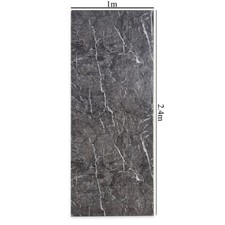 Solid Waterproof  Gloss Marble Shower Wall Panel PVC Cladding 1000x2400x10mm