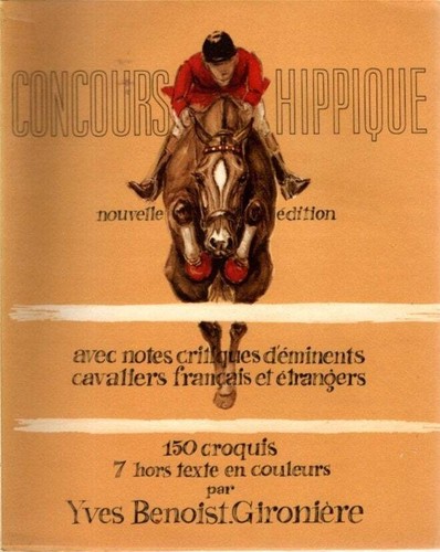 Ancienne plaque en plastique cheval saut d'obstacles 1966 - Collection