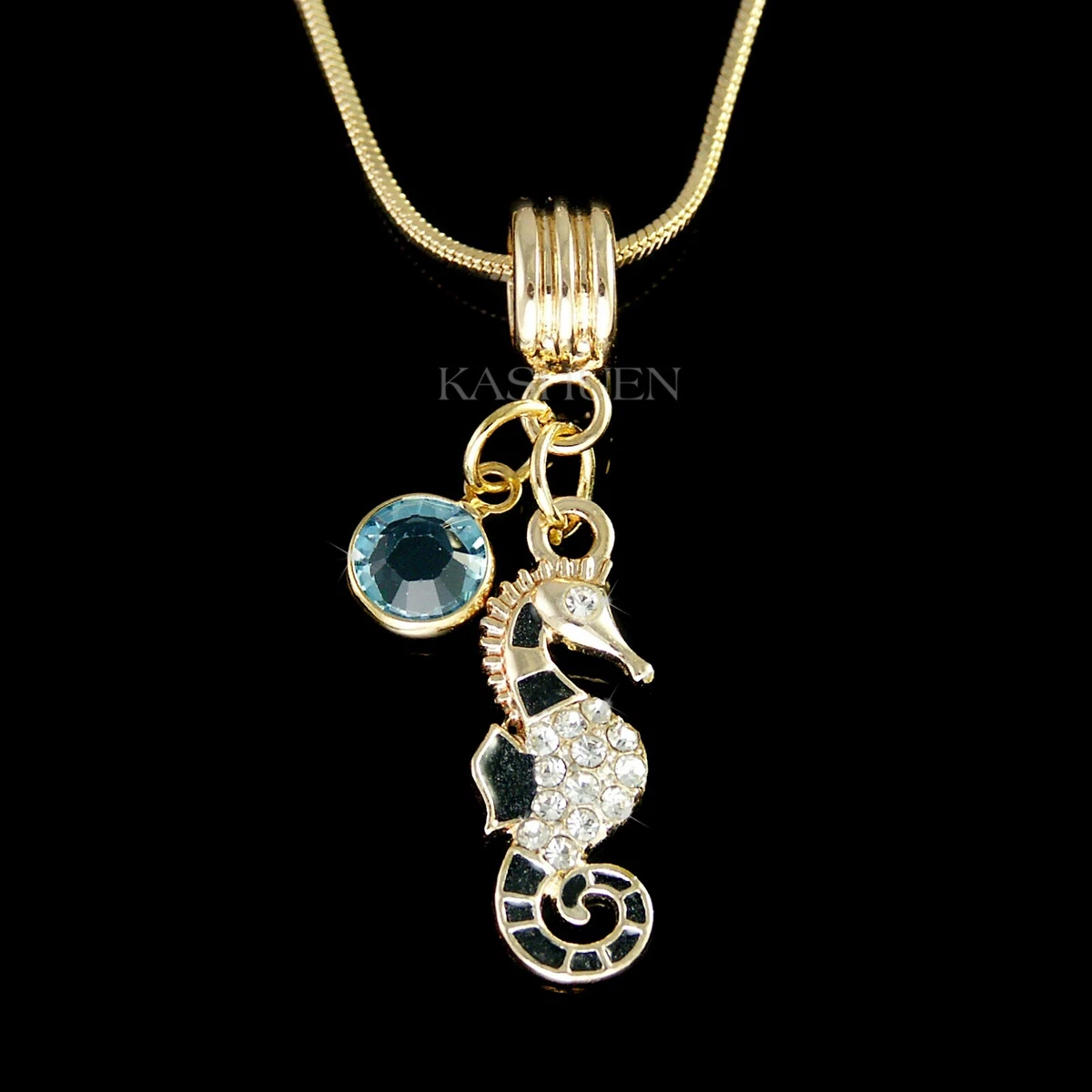 Collana fatta a mano, cavalluccio marino - Gioielli - Collane - di
