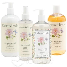 Crabtree & Evelyn Body Lotion Shower Gel Body Mist & Hand Soap Set - SUMMER HILL