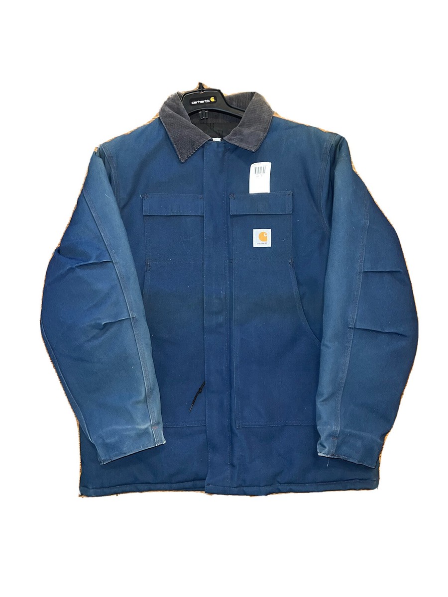 Vintage Carhartt C03 Navy Coat XL Dead stock New With Tags | eBay