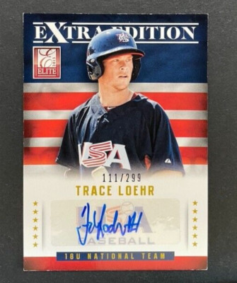 2013 Panini Elite Extra Edition - Trace Loehr #10 USA Baseball - AUTO /299