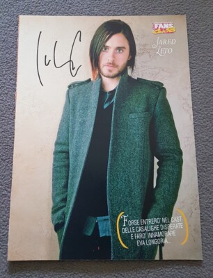 Rare Jared Leto (30 Seconds To Mars) original full single page poster