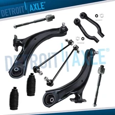 Suspension Kit For 2008-2013 Nissan Rogue Front Lower Control Arms Tie Rods