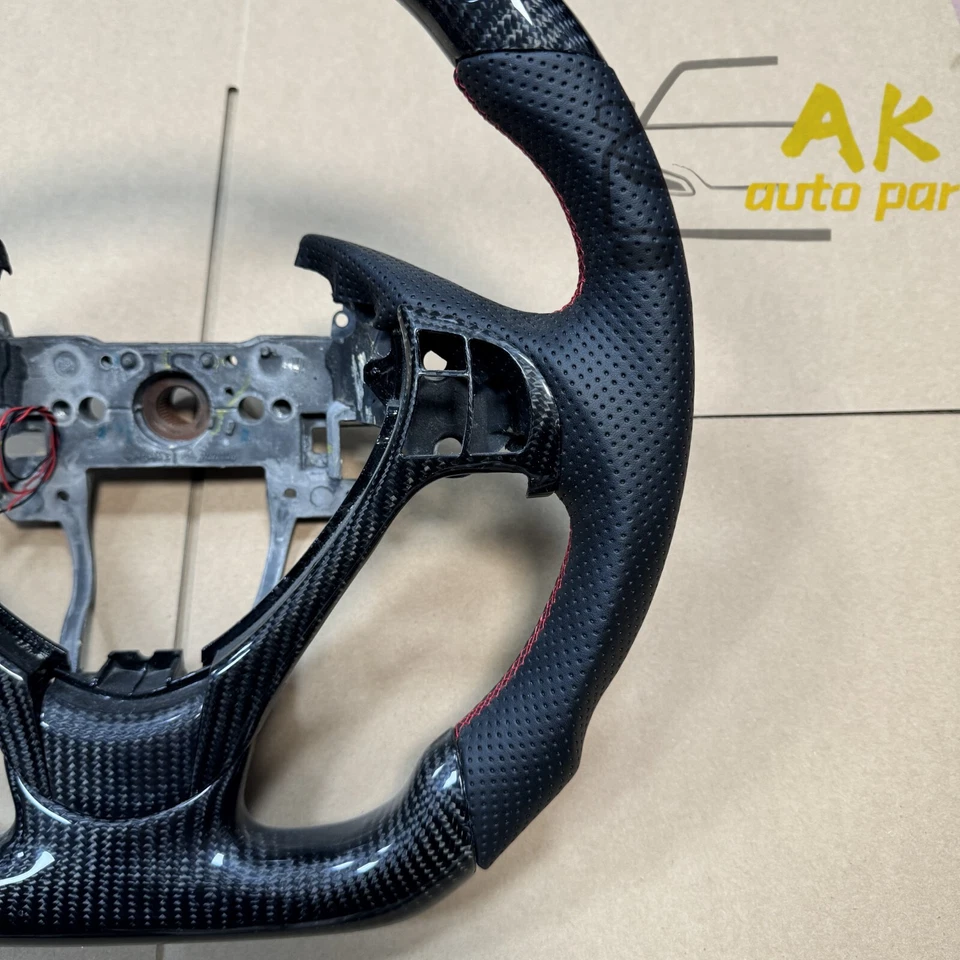 Real LED Carbon Sports Fiber Steering Wheel fit For Acura TL ILX ZDX 2009-2022 - Image 2 of 4