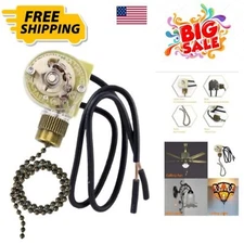 Ceiling Fan Light Switch Zing Ear Pull Chain Switch ZE-109 Fan Light Switch