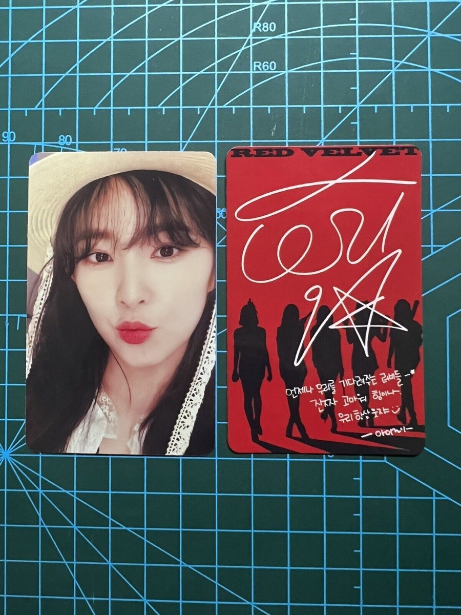 Irene photocard bad boy the perfect red velvet fan made card red