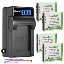 Kastar Battery LCD Wall Charger for Fuji NP-50 Fujifilm FinePix XP100 Camera