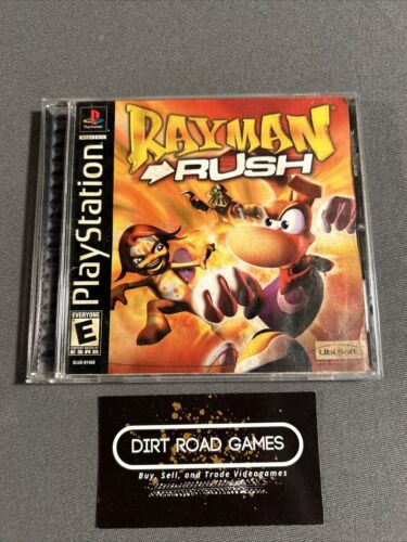 Rayman Rush Playstation 1 Game Ubisoft Complete CIB Black Label