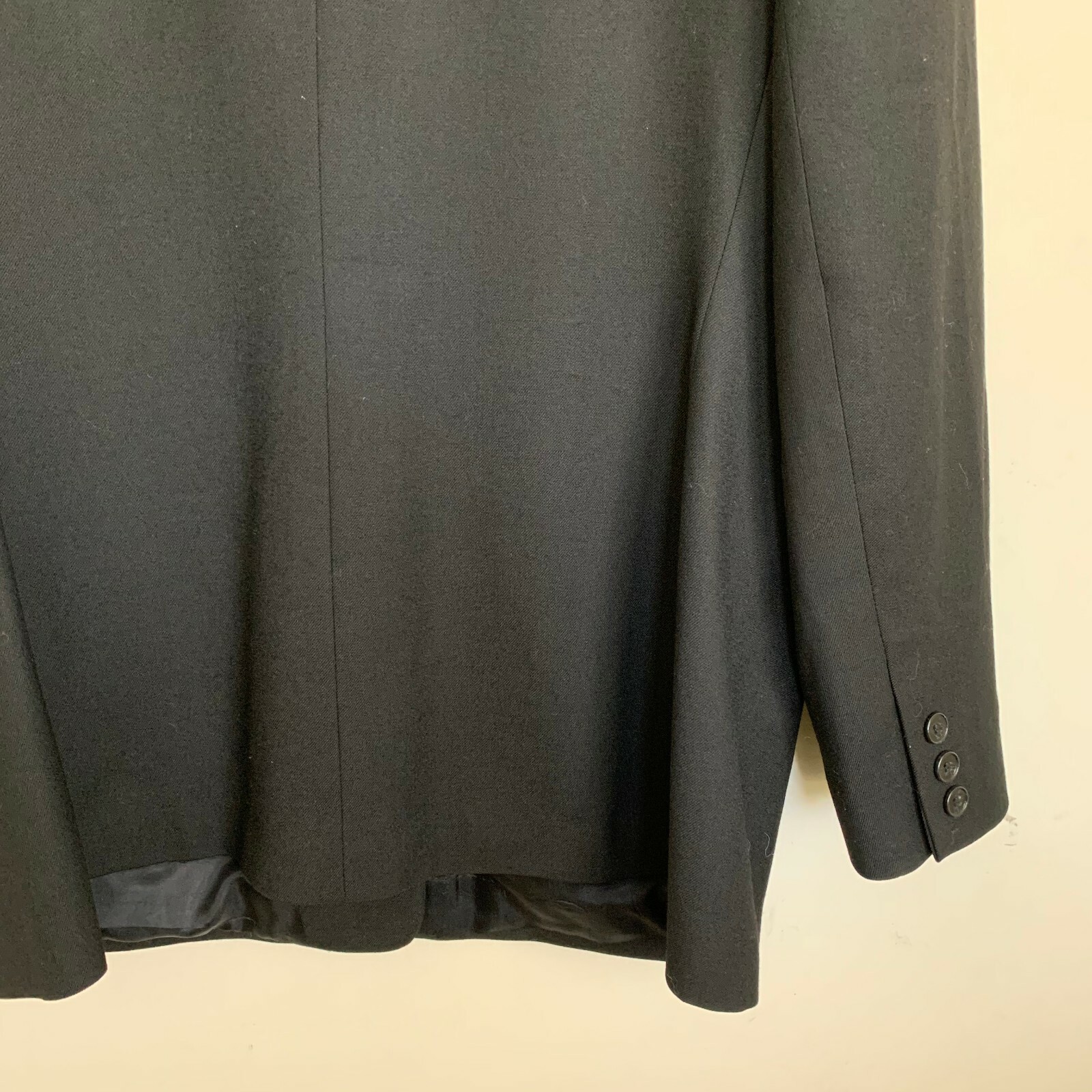 Talbots Jacket Black Wool Collared Buttons Pocket… - image 9