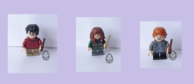 3 Minifiguren Lego HARRY POTTER Zauberschach, 76392, Harry, Ron, Hermine