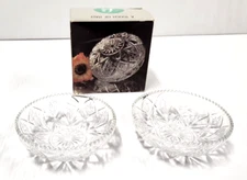 Borgonovo Graz Tow-Piece Ashtray Set 4 In Diameter Glass Ashtrays