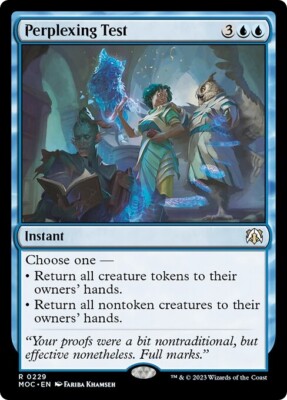 PERPLEXING TEST mtg NM-M Commander March of The Machine 1 Rare