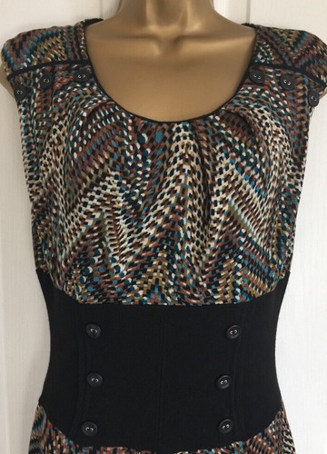 Size M Designer Dress By Jus ‘d Orange Paris - Made In France - Stretch Jersey - Picture 3 of 4