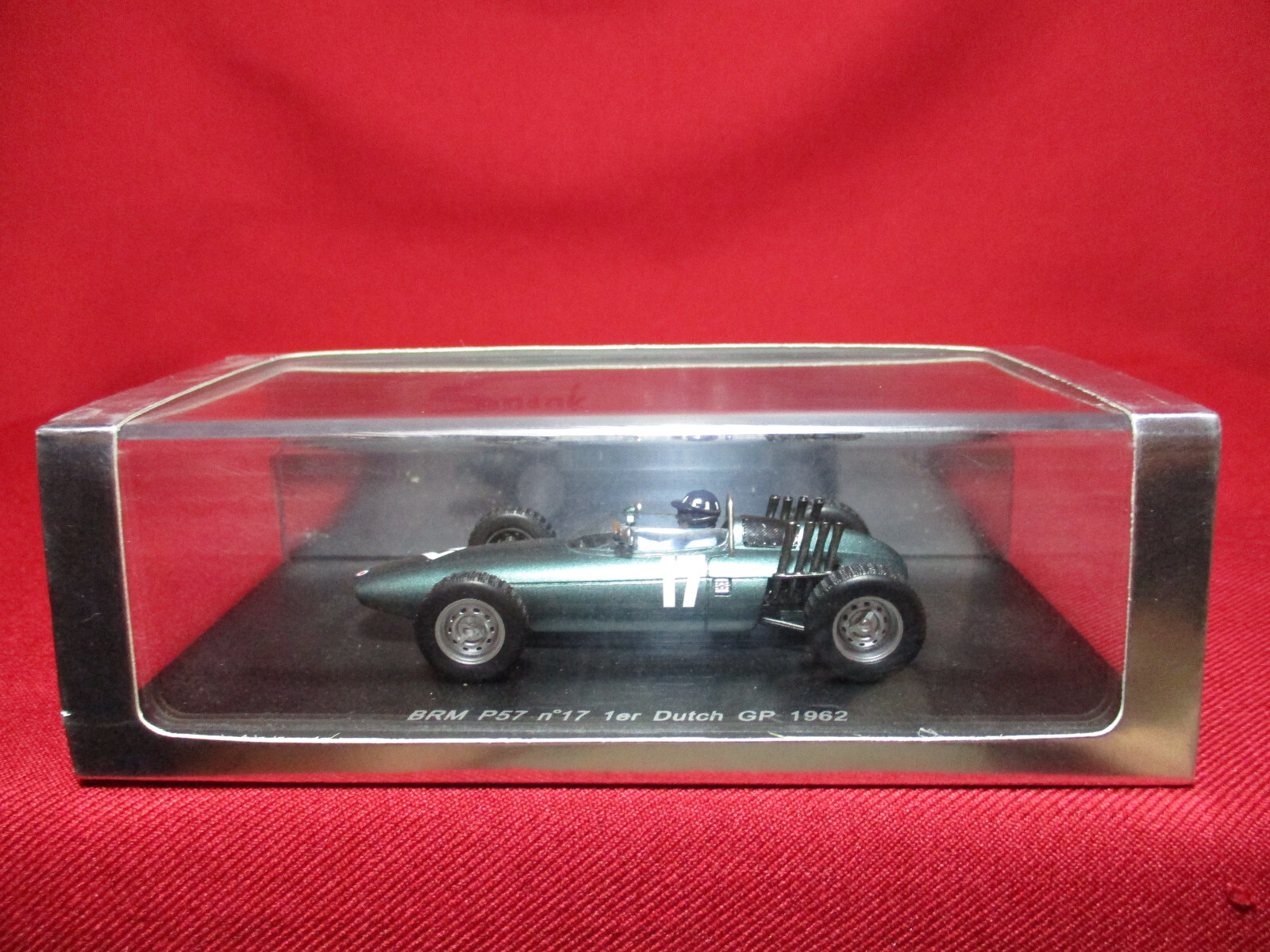 1/43 Scale Graham Hill 1962 BRM P57 Dutch GP F1 Race Winner + WORLD CHAMPION #17