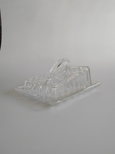 Vintage Bagley's Pressed Glass Cheese Dish 1950's Kitchenalia - Picture 6 of 7