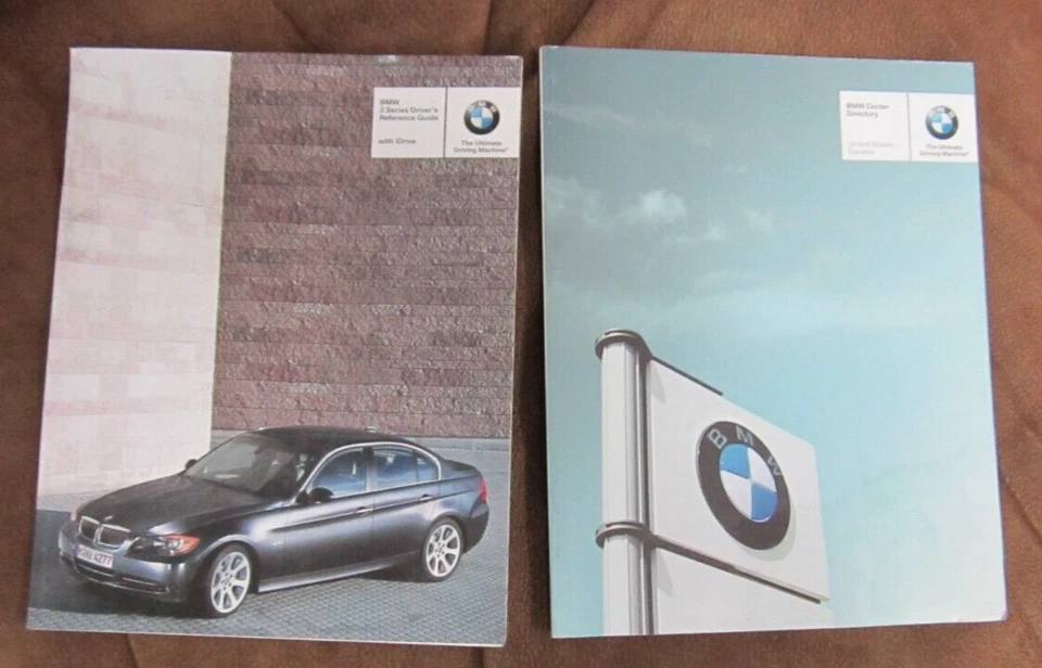BMW Serie 3 328i 328xi 335i 335xi 2008 sedán ⭐Juego manual del propietario con estuche OEM⭐ Foto 3 de 4