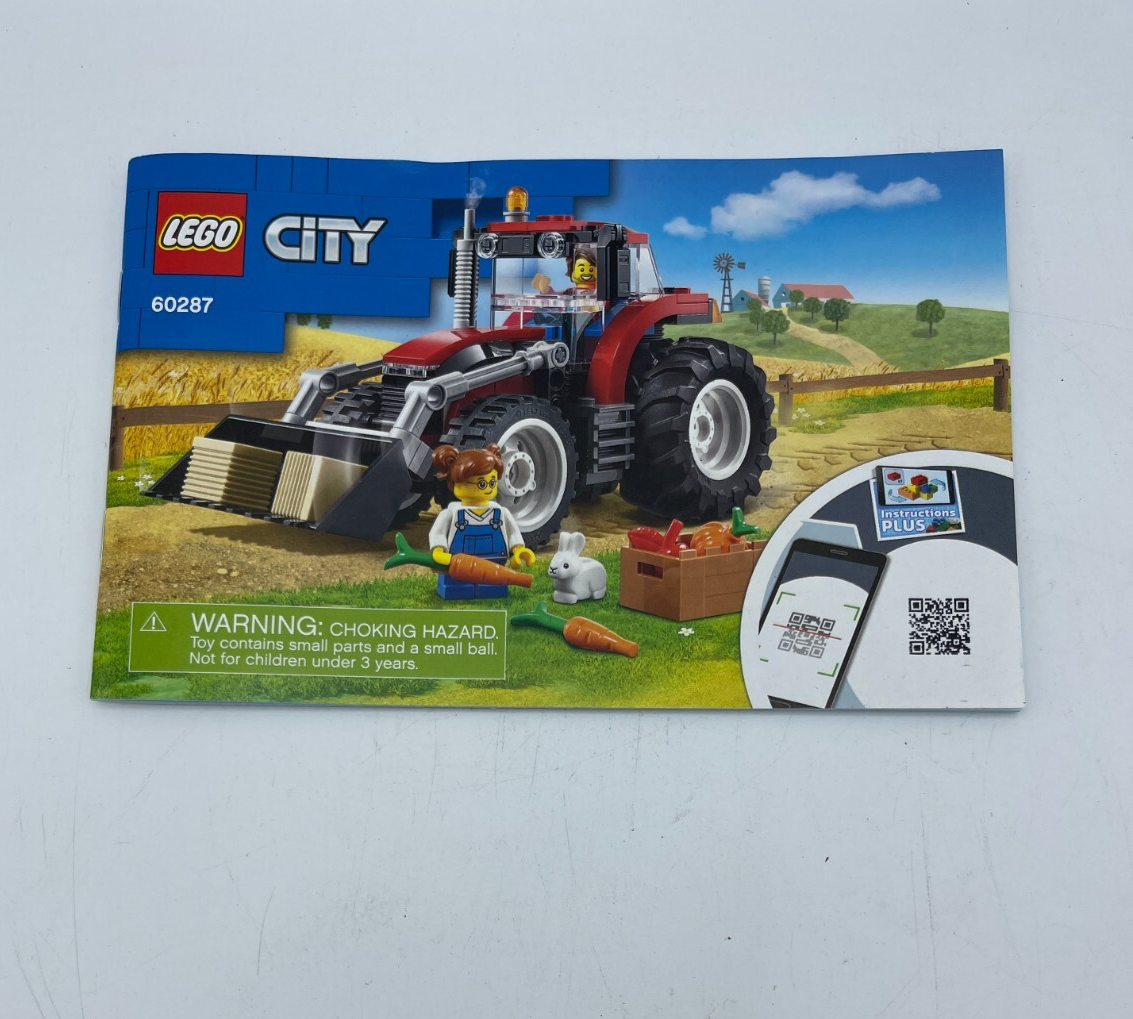 LEGO City: Tractor (60287) Instruction Manual Booklet Only