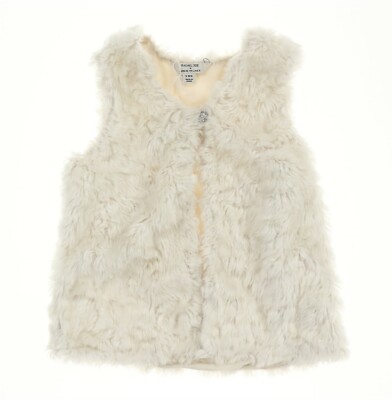 Rachel Zoe 254362 Girls Jenni Jack Faux Fur Vest White Size 5 to 6