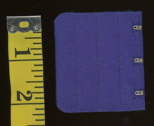 2 Bra Extenders (3 Hooks Join Between Bra Band Ends Royal Blue B1-A6 - Picture 2 of 3