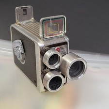 1950  s Vintage KODAK BROWNIE Turret 3 Lens f/2.3 - 8mm Movie Camera