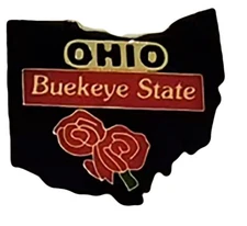 Pack of 50 Ohio State Buckeye State Bike Motorcycle Hat Cap Lapel Pin HP479