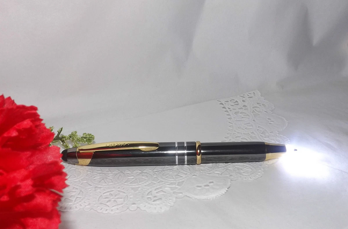 3 in 1 Lexi Lighted Tip Adler Gunmetal Stylus LED Pen Black Ink