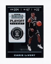 2019-20 Panini Contenders Playoff Ticket #15 Caris LeVert /199 Nets Michigan