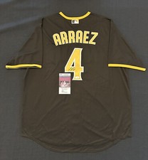 Luis Arraez Signed Authentic San Diego Padres Jersey Autographed Auto ~ JSA COA