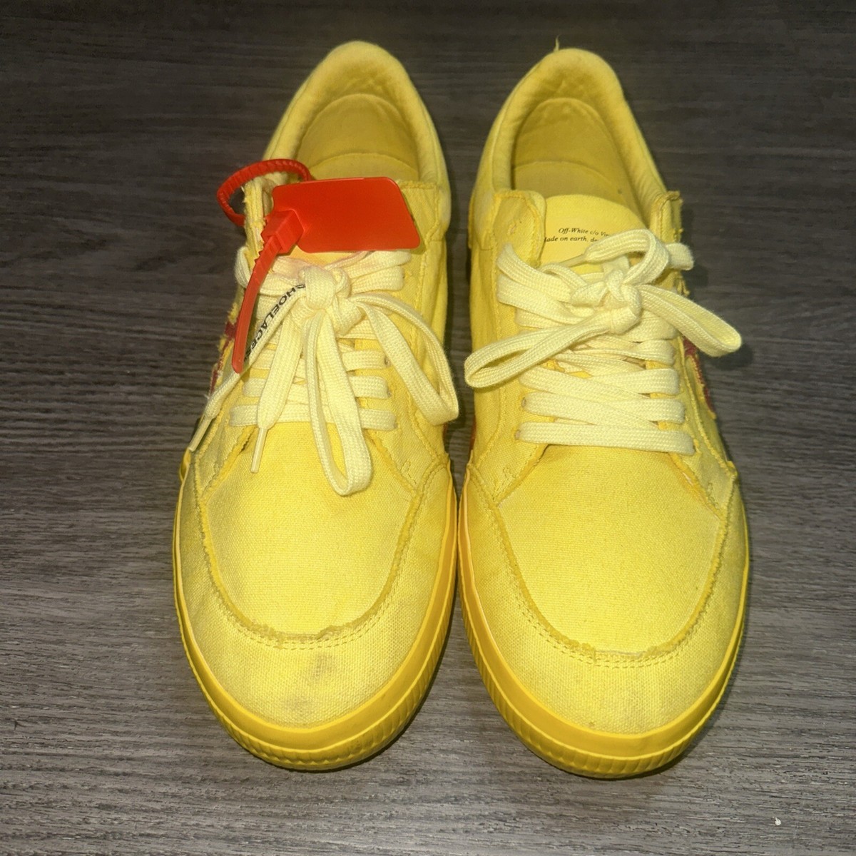 Off-White Vulc Sneaker Yellow Red SZ 13/46 EU | eBay