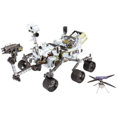 Metal Earth Coloured Mars Rover Perseverance & Ingenuity 1:30 Scale 3D Model Kit