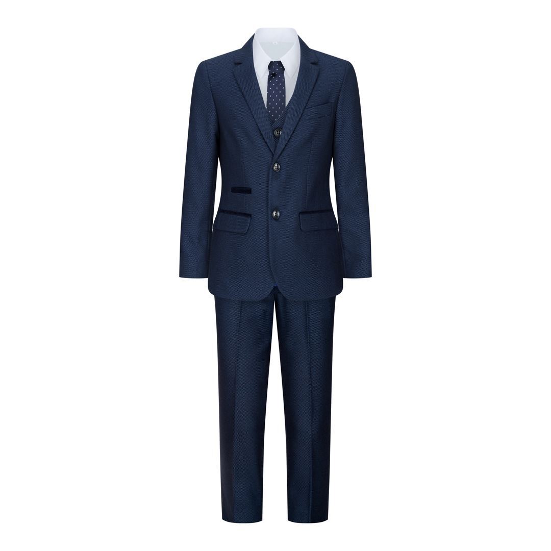Jungenanzug 3 Teilig Tweed Eleganter Formeller Hochze der 1920er